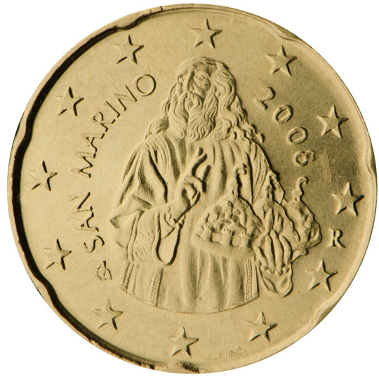 San Marino 20 euro cent (2002) - St. Marinus